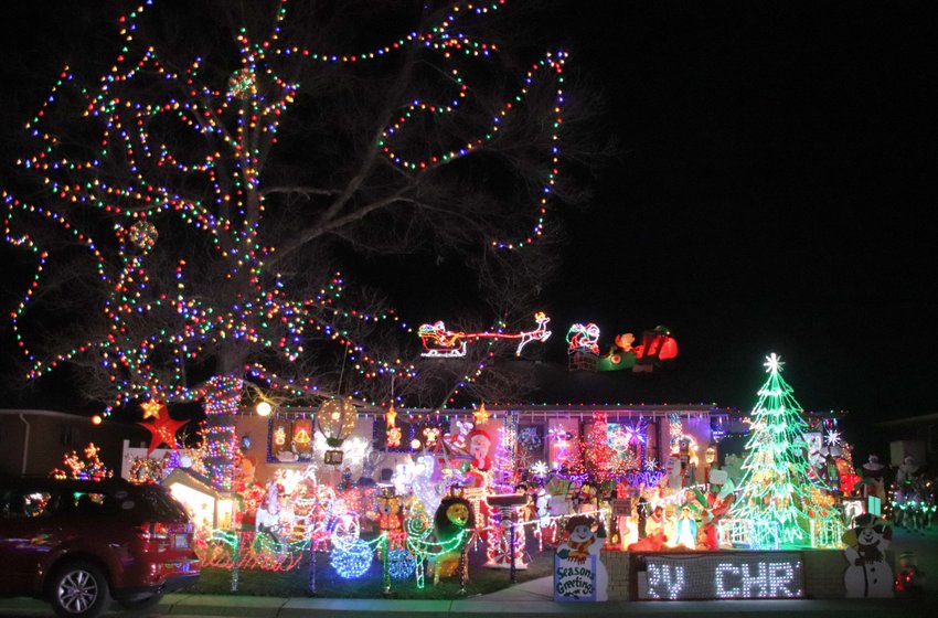 Across the street from the Kloewers, the Jones family also hosts a Christmas extravaganza.